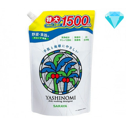 Saraya "Yashinomi" vaisių, daržovių ir indų ploviklis papildymas 1500ml