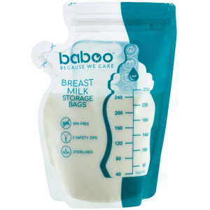  Baboo 2005 Maišeliai motinos pienui surinkti ir laikyti, 250 ml. (25 vnt.)