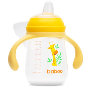 Baboo 8120 Kūdikių gertuvė su silikoniniu snapeliu ir rankenėlėmis