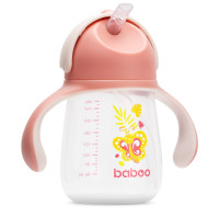 Baboo 8123 Kūdikių gertuvė su šiaudeliu ir rankenėlėmis