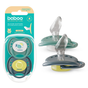 Baboo Ortodontinis žindukas 0–6 mėn.+ 2vnt
