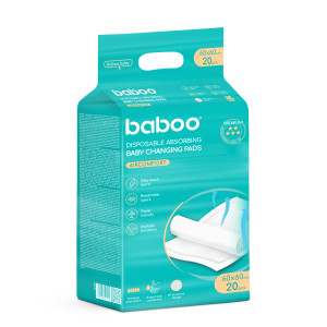 Baboo Vienkartiniai vystyklai  60×60cm 20vnt