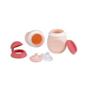 Beaba 912625 Silikoninis indas vandeniui, tyrelei, sultims ar kitiems skysčiams, 180 ml