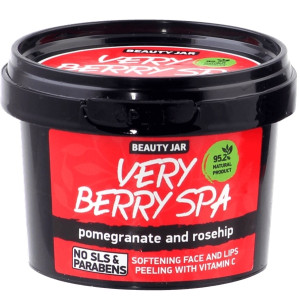 Beauty Jar "Very berry Spa"-minkštinamasis veido ir lūpų šveitiklis su vitaminu C 120g