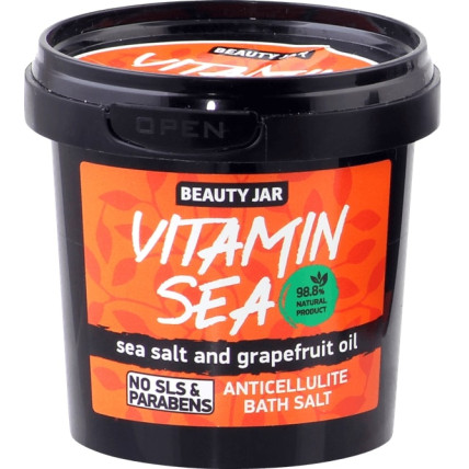 Beauty Jar "Vitamin Sea"-anticeliulitinė druska voniai 200g