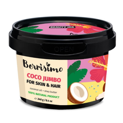 Beauty Jar Berrisimo Coco Jumbo odos ir plaukų sviestas 240g