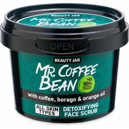 Beauty Jar Mr.Coffee Bean veido šveitiklis 50g
