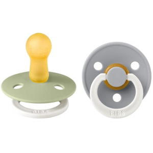 Bibs GLOW Natūralios gumos čiulptukas 6-18 mėn. 2vnt
