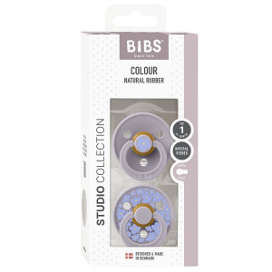 BIBS Studio Colour Māneklis no dabiskā kaučuka 0-6m 2gab