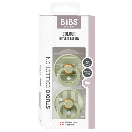 Bibs  Studio Colour Natūralaus kaučiuko čiulptukas nuo 6 iki 18 mėnesių 2vnt