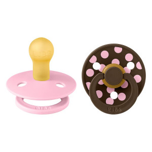 BIBS Studio Colour Natūralaus kaučiuko čiulptukas nuo 6 iki 18 mėnesių 2vnt