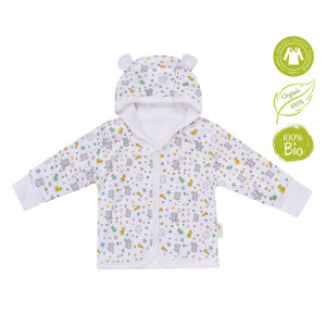 Bio Baby Vaikiškas organinės medvilnės džemperis su gobtuvu