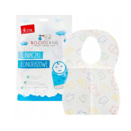 Bocioland BOC0157 Vienkartiniai seilinukai 10 vnt.