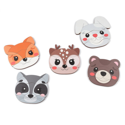 Boobo Toys Face-mix medinių dėlionių rinkinys 5vnt