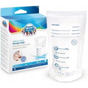 Canpol Babies 70/001 Mamos pieno rinkimo ir laikymo maišeliai, 150 ml (20 vnt.)
