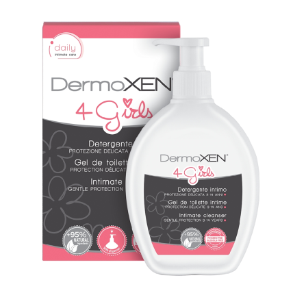 Dermoxen intymios higienos gelis mergaitėms nuo 3 iki 14 metų 200ml