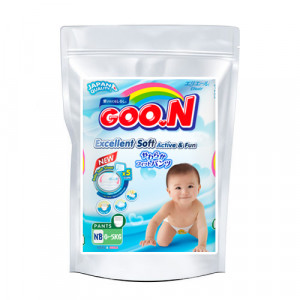 Sauskelnės Goo.N NB iki 5kg pavyzdys 3vnt