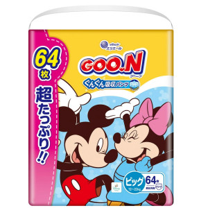 Goo.N Plus Disney Sauskelnės-kelnaitės PBL 12-22kg 64vnt