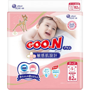 Sauskelnės Goo.N jautriai odai S 4-8 kg 82vnt