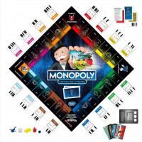 Hasbro E8978RUS Stalo žaidimas Monopoly Super Electronic Banking