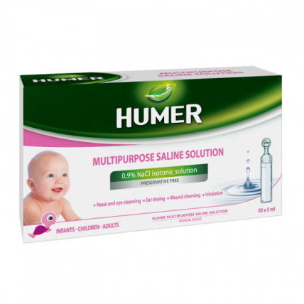 Humer daugiafunkcis druskos tirpalas 5 ml x 30