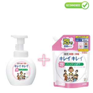 Lion KireiKirei Rankų muilas-putos 250ml + užpildas 450ml