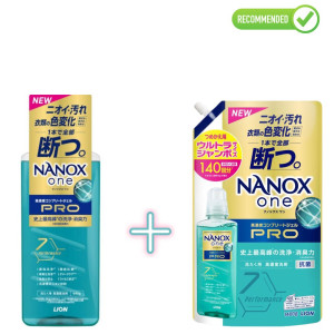 Lion Nanox One Pro Skalbimo gelis 640g + užpildas 1400g