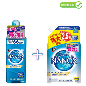 Lion Top Super Nanox koncentruotas skalbimo gelis 660g + užpildas 900g
