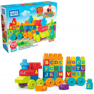 Mega Bloks DXH35 Mokomoji abėcėlė-traukinukas