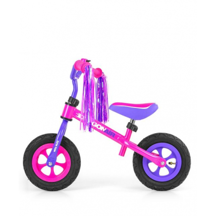 Milly Mally Dragon Vaikiškas balansinis dviratis su metaliniu rėmu ir pripučiamomis padangomis