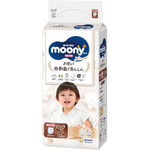 Moony Natural Sauskelnės-kelnaitės PBL 12-22kg 32vnt