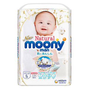 Moony Natural Sauskelnės-kelnaitės PS 4-8kg 50vnt