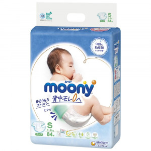 Sauskelnės Moony S 4-8kg 84vnt