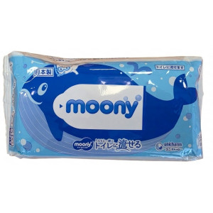 Moony į tualetą nuleidžiamos drėgnos servetėlės 54 vnt