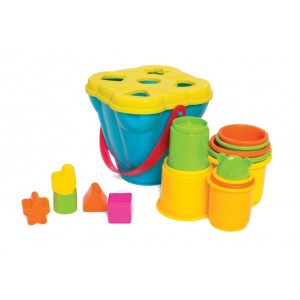 Playgro 6384153 Vaikiška formelių rūšiuoklė – piramidė