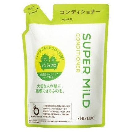 Shiseido Super Mild plaukų kondicionierius su žolelių aromatu, užpildas 400ml