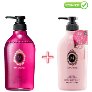 Shiseido MA CHERIE apimties suteikiantis šampūnas ir plaukų kondicionierius 450ml