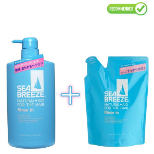 Shiseido Sea Breeze 2 in 1 šampūnas ir kondicionierius nuo pleiskanų su mentoliu 600ml + užpildas 400ml