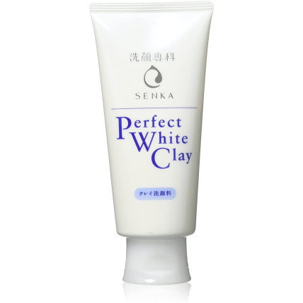 Shiseido Senka Perfect White Clay prausimosi putos su baltuoju moliu 120g