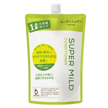 Shiseido Super Mild plaukų kondicionierius su žolelių aromatu, užpildas 1000ml