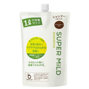 Shiseido Super Mild plaukų šampūnas su žolelių aromatu, užpildas 1000ml