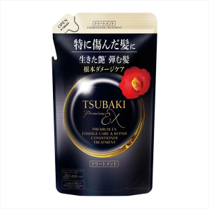 Shiseido Tsubaki Premium EX atstatomasis kondicionierius-kaukė pažeistiems plaukams, užpildas 300ml