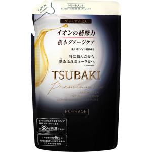 Shiseido Tsubaki Premium EX atstatomasis kondicionierius-kaukė pažeistiems plaukams, užpildas 363ml