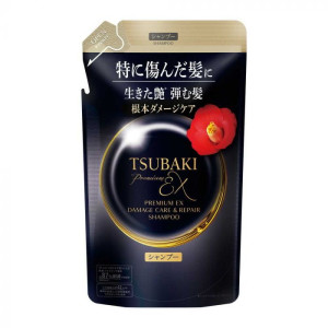 Shiseido Tsubaki Premium EX atstatomasis šampūnas pažeistiems plaukams, užpildas 300ml