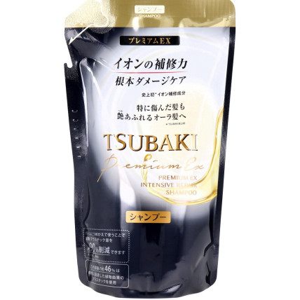 Shiseido Tsubaki Premium EX atstatomasis šampūnas pažeistiems plaukams, užpildas 363ml