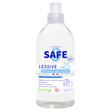 Safe skystas skalbiklis su medvilnės aromatu 1000ml