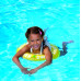 Pagalbinis pripučiamas plaukiojimo ratas "Classic" iš Freds vaikų plaukimo akademijos (nuo 4 iki 8 metų, 20-36 kg), geltonos spalvos