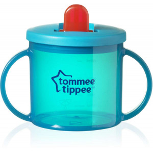 Tommee Tippee First Cup pirmasis puodelis su uždaromu dangteliu, nuo 4 mėnesių, 190 ml