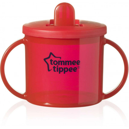Tommee Tippee First Cup pirmasis puodelis su uždaromu dangteliu, nuo 4 mėnesių, 190 ml