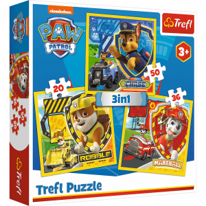 Trefl 34839T „3 in 1“ Dėlionių rinkinys